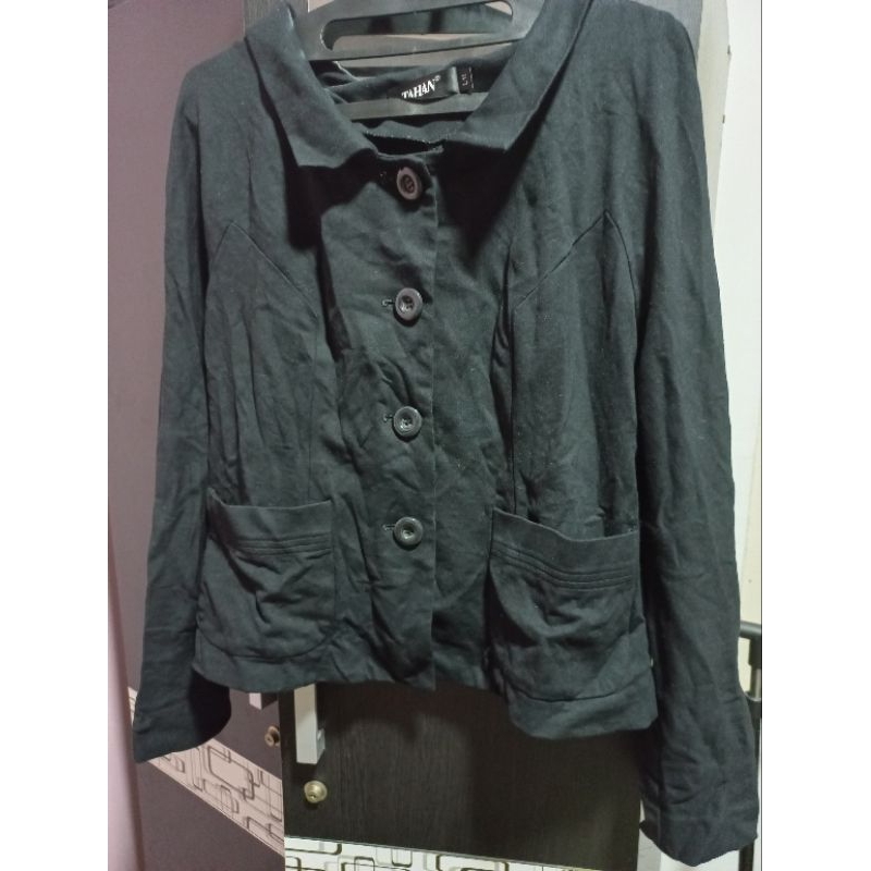Blazer Wanita Preloved | Blazer Kaos Hitam Wanita