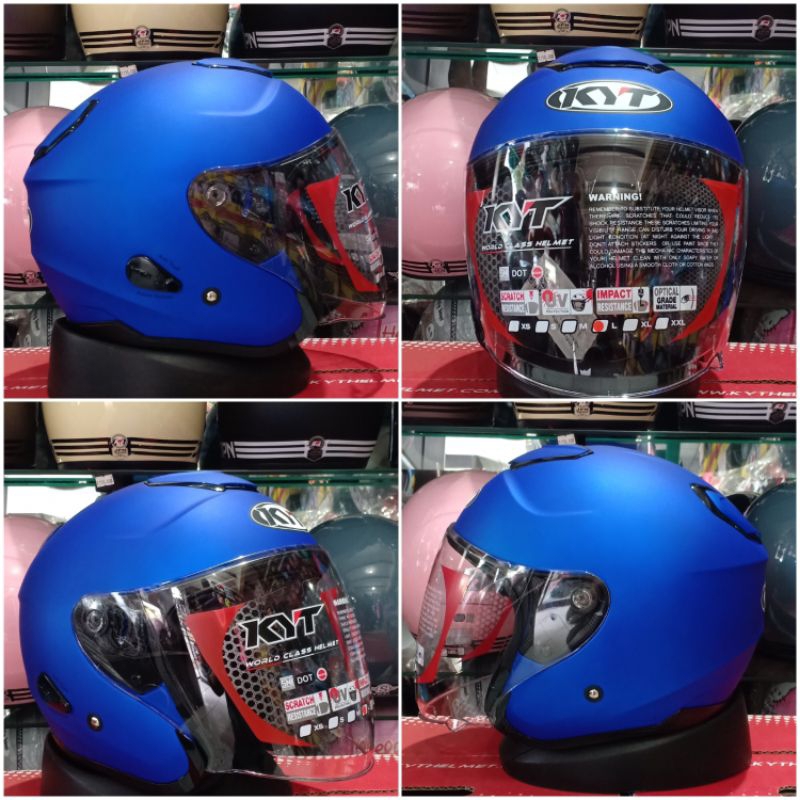 KYT KYOTO SOLID BIRU DOFF