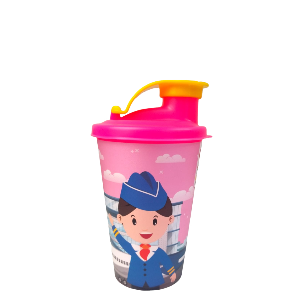 Botol Minum Karakter Anak 300ml Anti Tumpah Bukan Tupperware