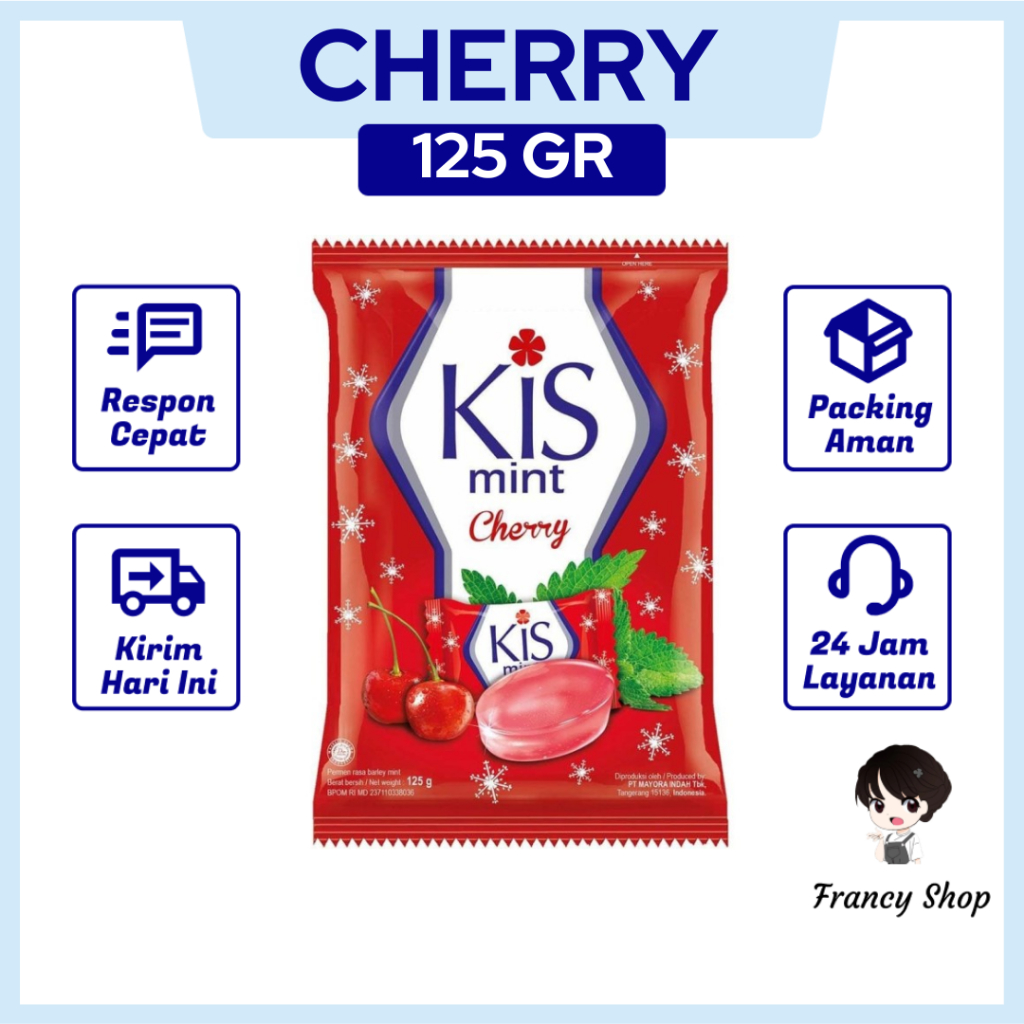 

Permen Kis Cherry Candy Kiss 125 gr