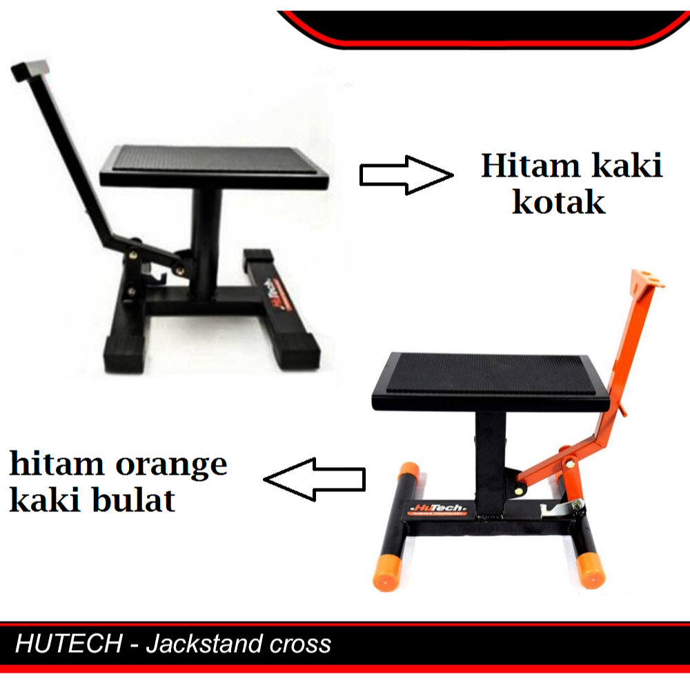 Jackstand Jack Stand Penyangga Standar Tengah HUTECH Trail CRF 150L KLX KTM WR 155 Hitam Universal