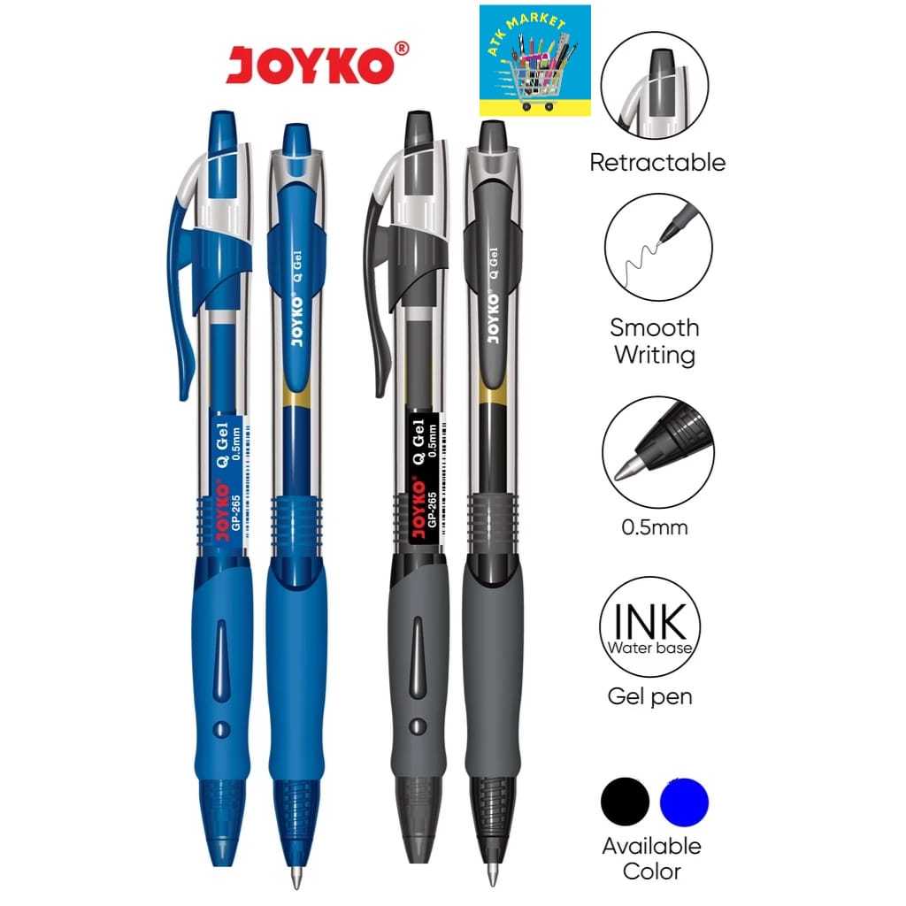 

Gel Pen Pulpen Pena Joyko GP-265 Q Gel 0.5 mm