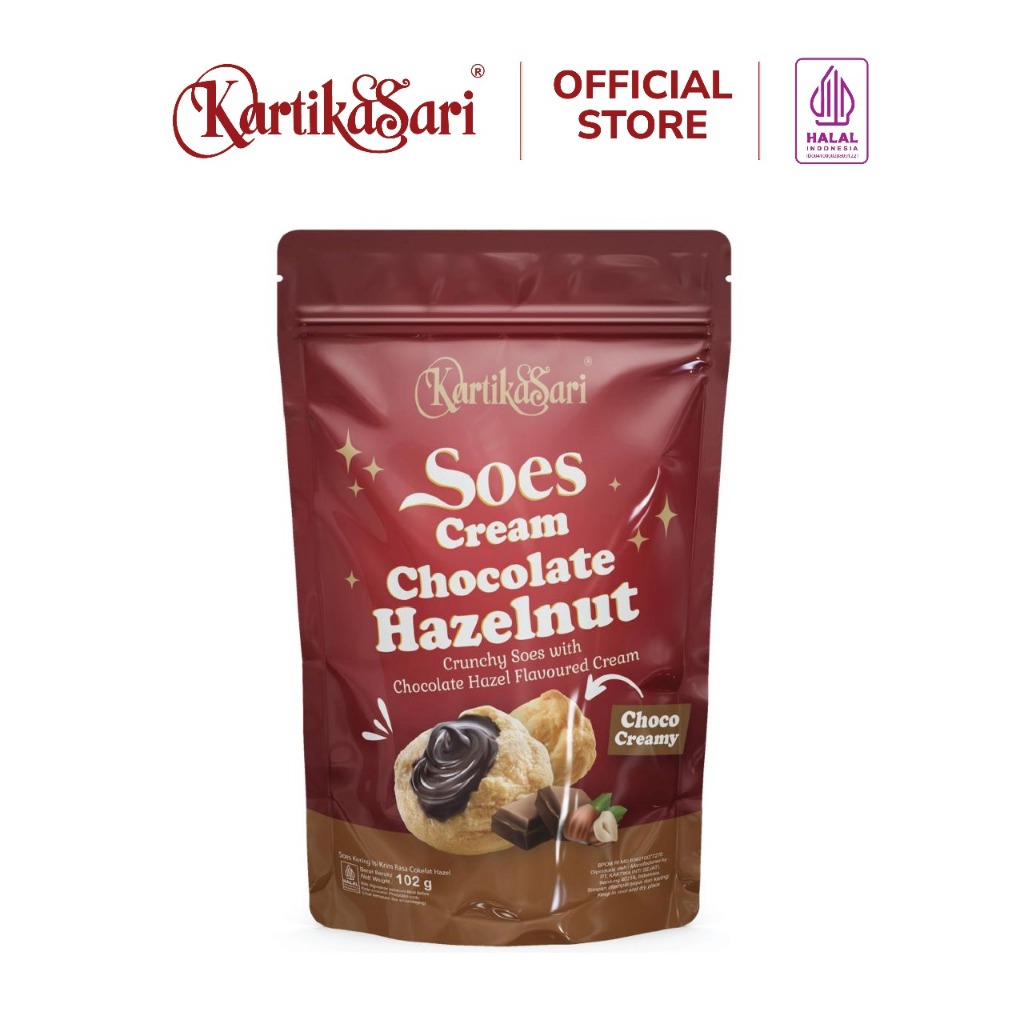 

Soes Kering Isi Cokelat Hazel - Sus Coklat Hazelnut