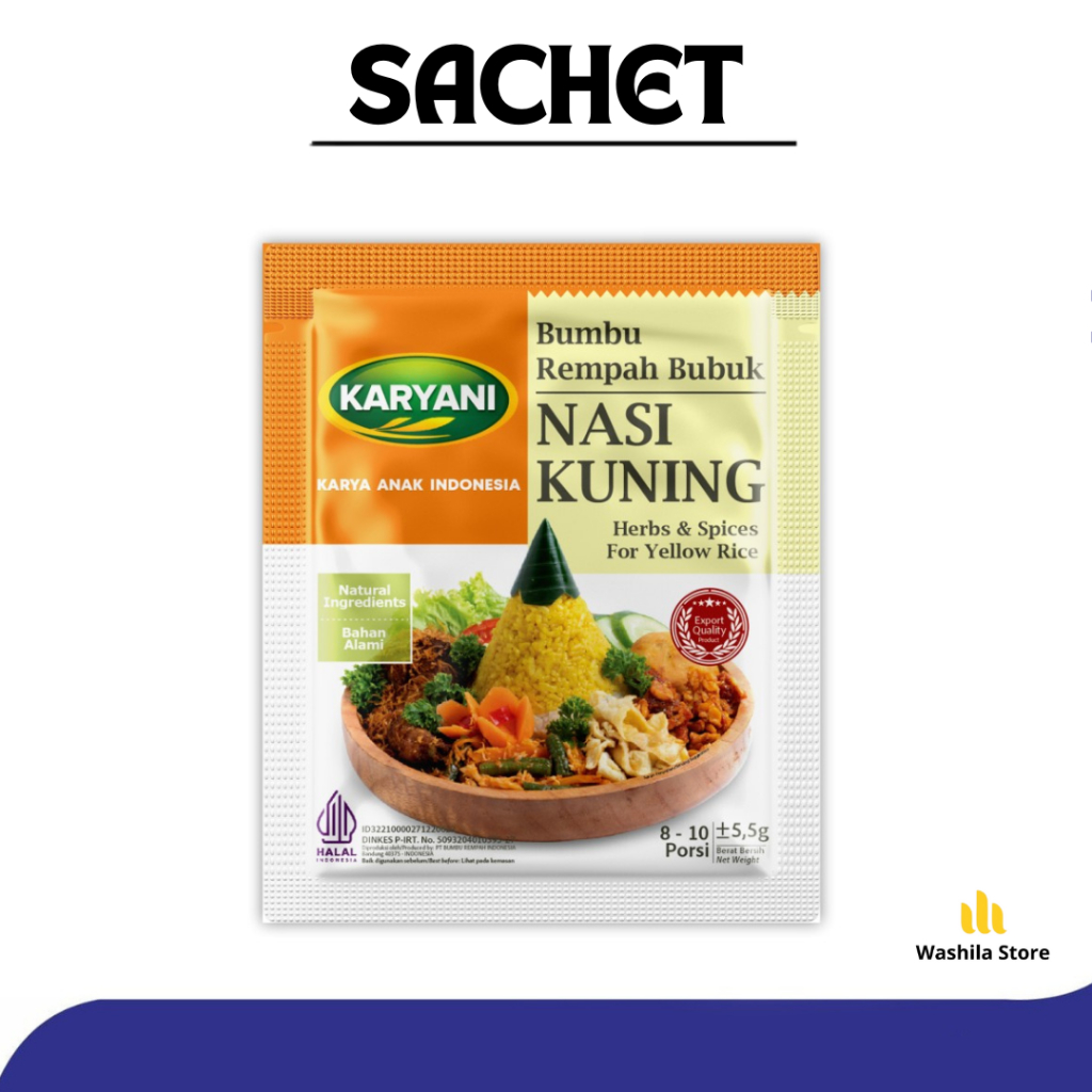 

SACHET - Bumbu Rempah NASI KUNING bumbu Bubuk Nasi Kuning - Karyani