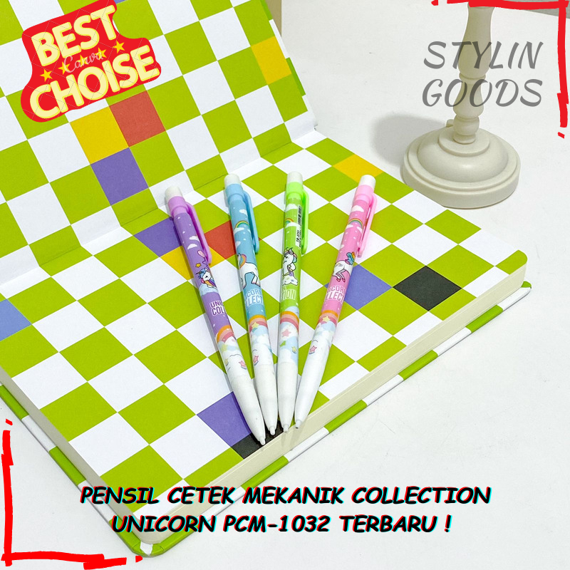 

PENSIL CETEK MEKANIK COLLECTION UNICORN PCM-1032 / PENCIL CETEK DENGAN HAPUSAN ALAT TULIS SEKOLAH TERBARU BISA GROSIRAN HARGA TERMURAH BISA COD