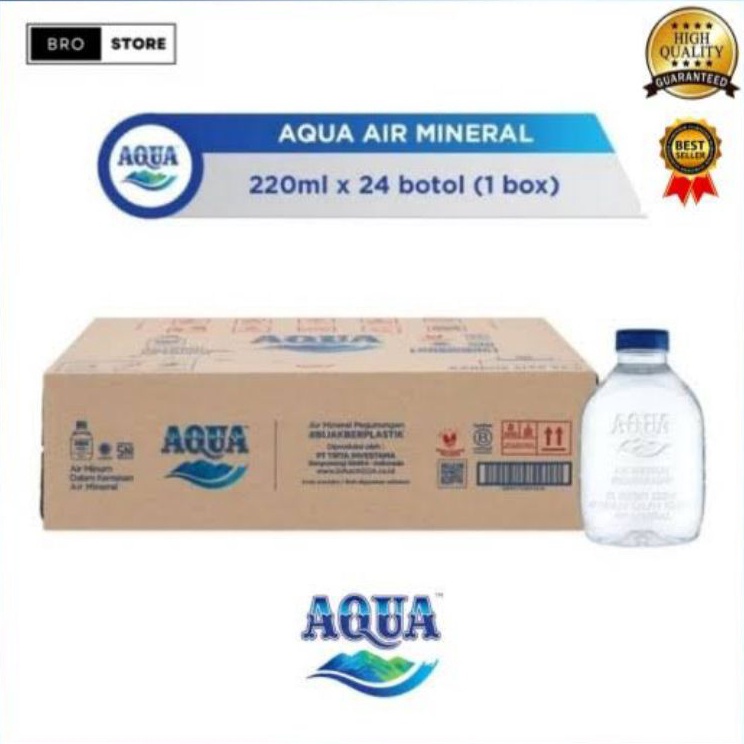 

✳Terlaris Air mineral aqua cube 220ml 1 dus isi 24 botol (instant) J56