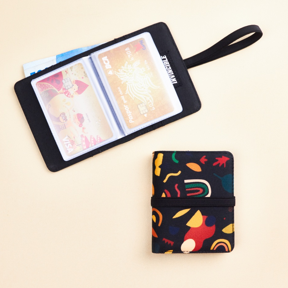 Dompet Card Holder Mika Wallet Mini Tempat Kartu Dan Uang Atm Emas Antam LM 28 Slot Image 4