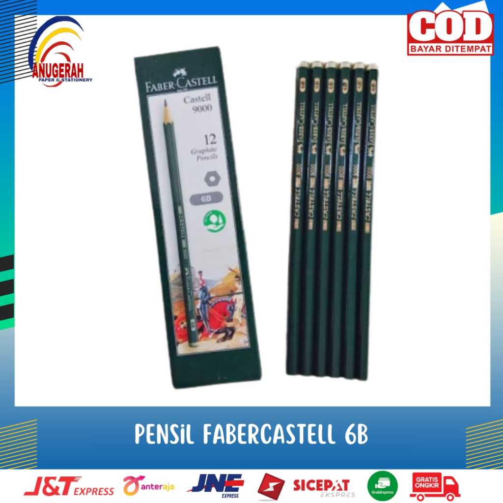 

2PENSIL FABER CASTEL 9000 6B (PCS)