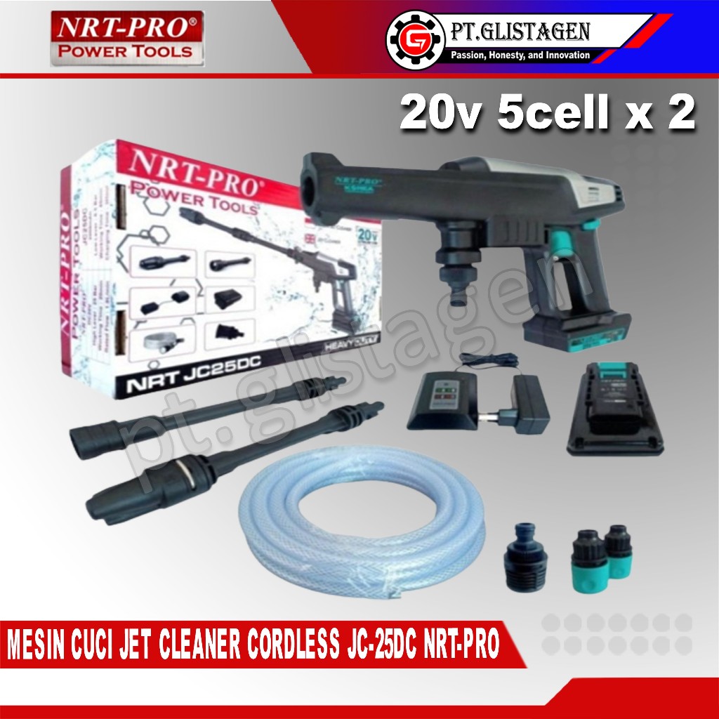 NRT-PRO JC25DC Mesin Jet Cleaner Cordless Mobil Motor Ac NRT-JC25DC 20V