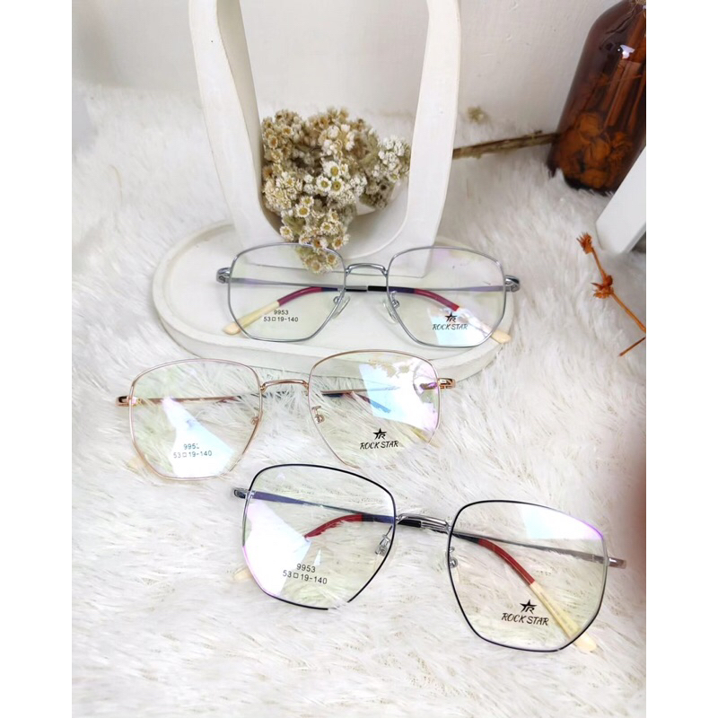 Kacamata Petak Wanita Anti Radiasi Photocromic Bluecromic Gaya Murah Meriah Kualitas Bagus Fashion