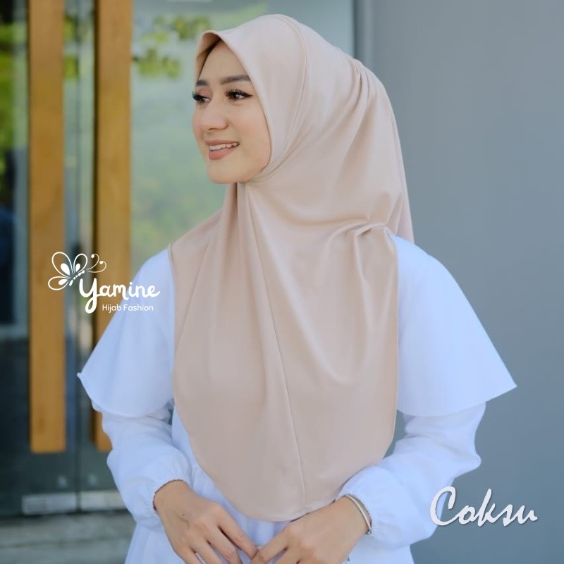 Hijab Instan Oval Lubna Jersey Premium Jilbab Jibab Jilbap Hijap Kerudung Krudung Pet Anti Tembem Da