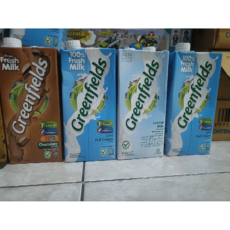 

susu greenfield 1liter greenfields 1000ml uht fullcream ultra milk