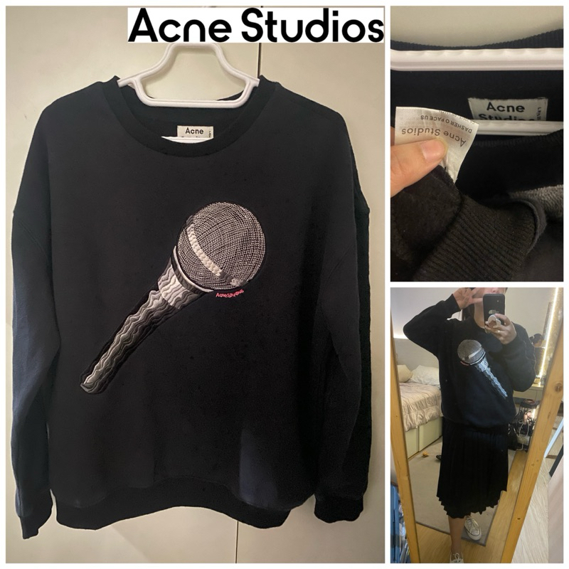 Crewneck Acne studios hitam second
