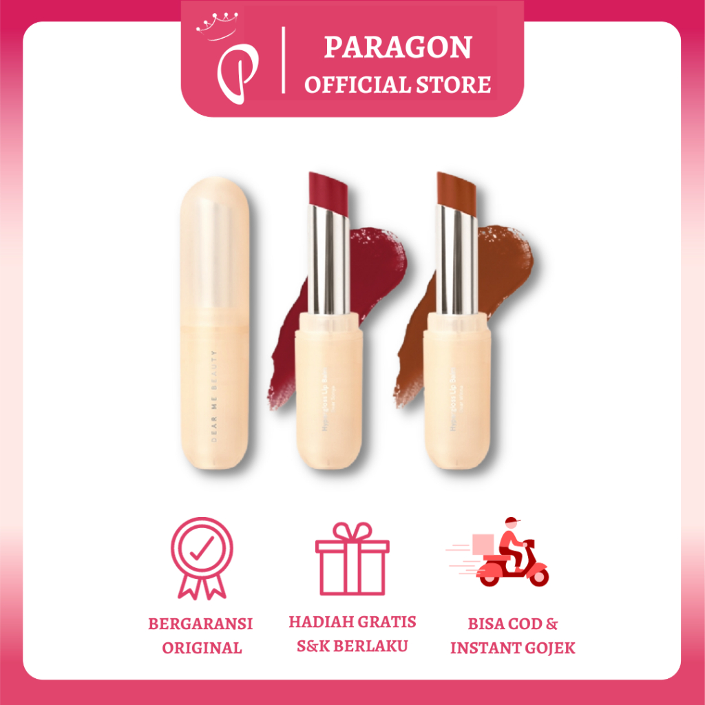 Dear Me Beauty Hypergloss Lip Balm 3.5gr | Lip Balm Warna Tahan Lama Super Glossy