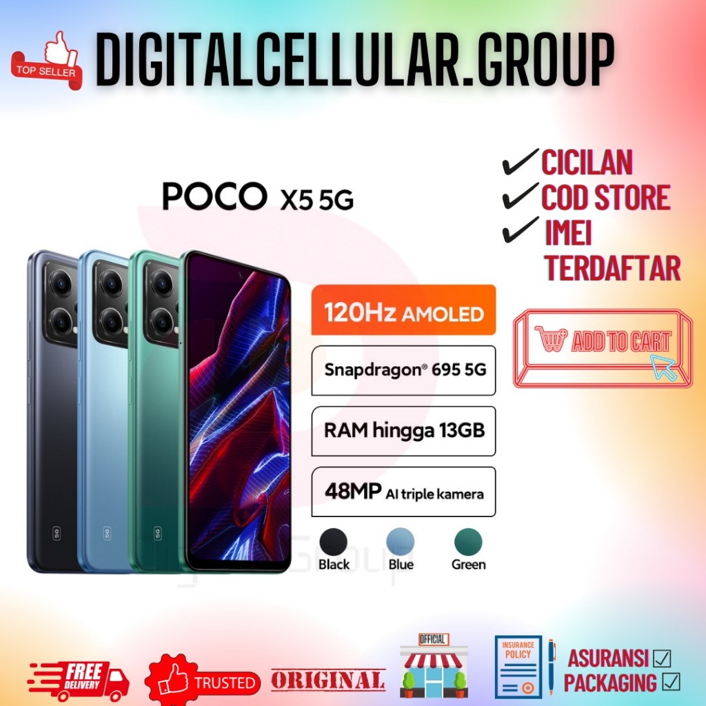 XIAOMI POCO X5 5G 6/128 GB 8/256 GB