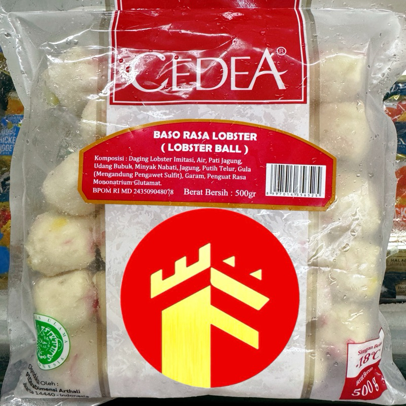 

CEDEA LOBSTER BALL 500 BASO LOBSTER BAKSO IKAN RASA LOBSTER 500 GR