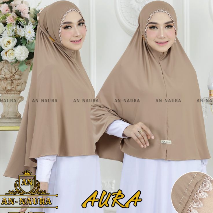 HMSY1251 TEBUS MURAH Jilbab jumbo renda kerut tali jersey - jilbab renda tali viral - bergo maryam j