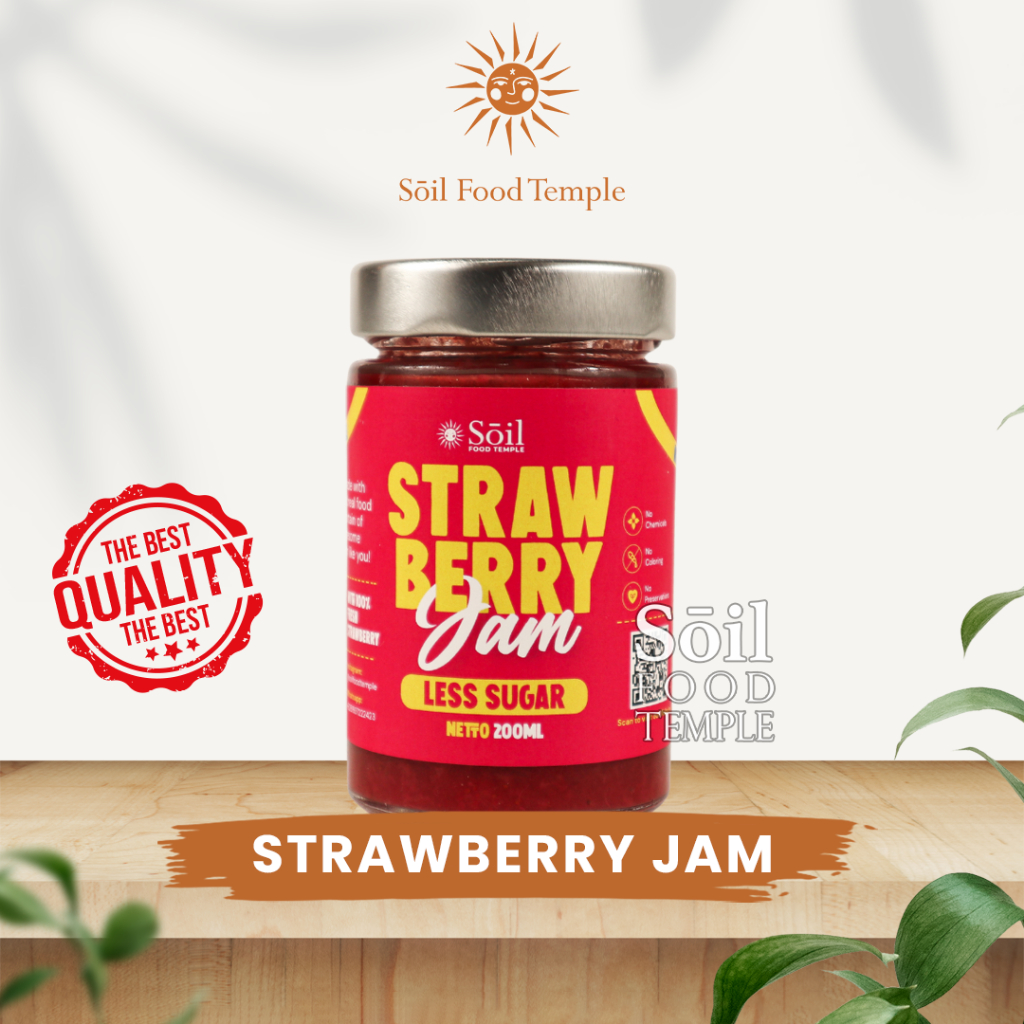 

Strawberry Jam Less Sugar Khusus Instant Only