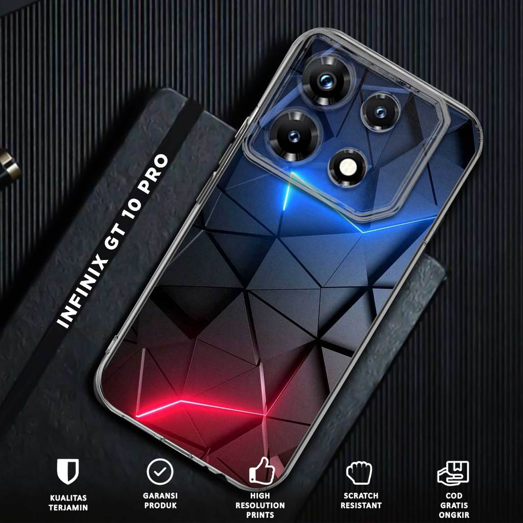 Case INFINIX GT 10 PRO - Casing Infinix GT 10 Pro - Motif ABSTRAK - Softcase Premium - Case Hp - Casing Hp - Case bening - Clear case - Handphone Cover
