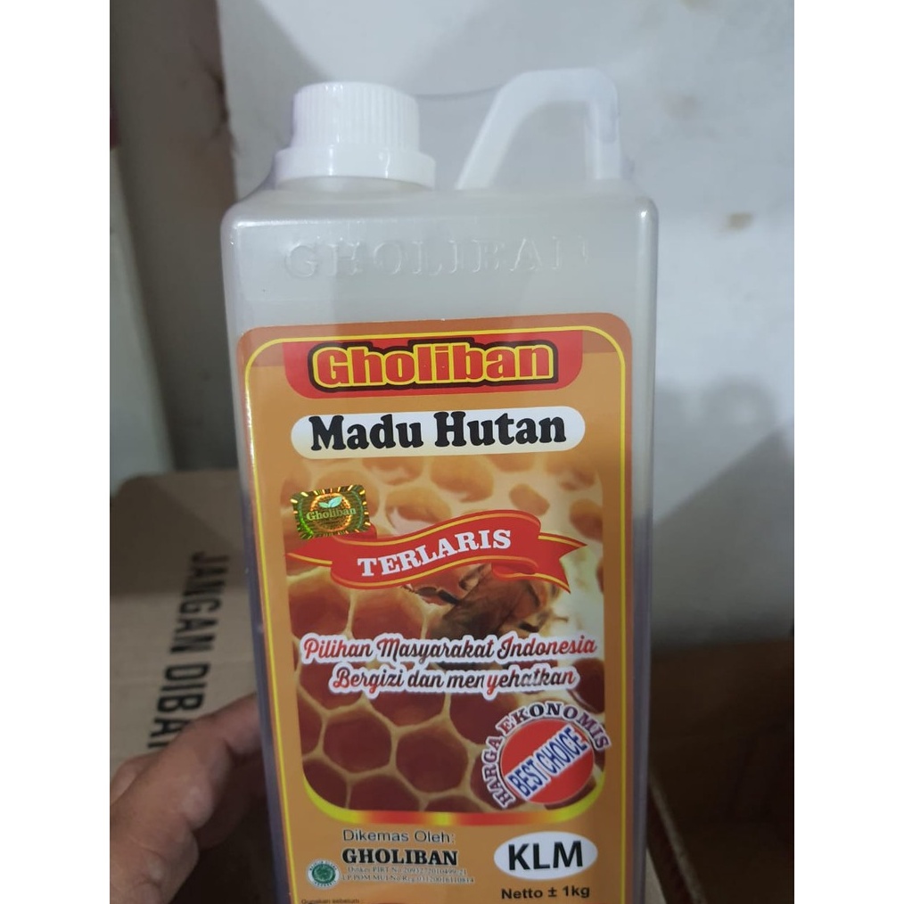 

Ready Stok Madu KLM Kalimantan Gholiban 1 kg / 1kg original Botol Timbul Huruf Gholiban !!