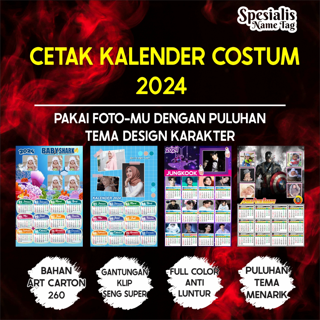 

CETAK KALENDER TANGGALAN KALENDER 2025 PART 2 KOSTUM FOTO SEKOLAH KANTOR KOMUNITAS CALENDER 2025