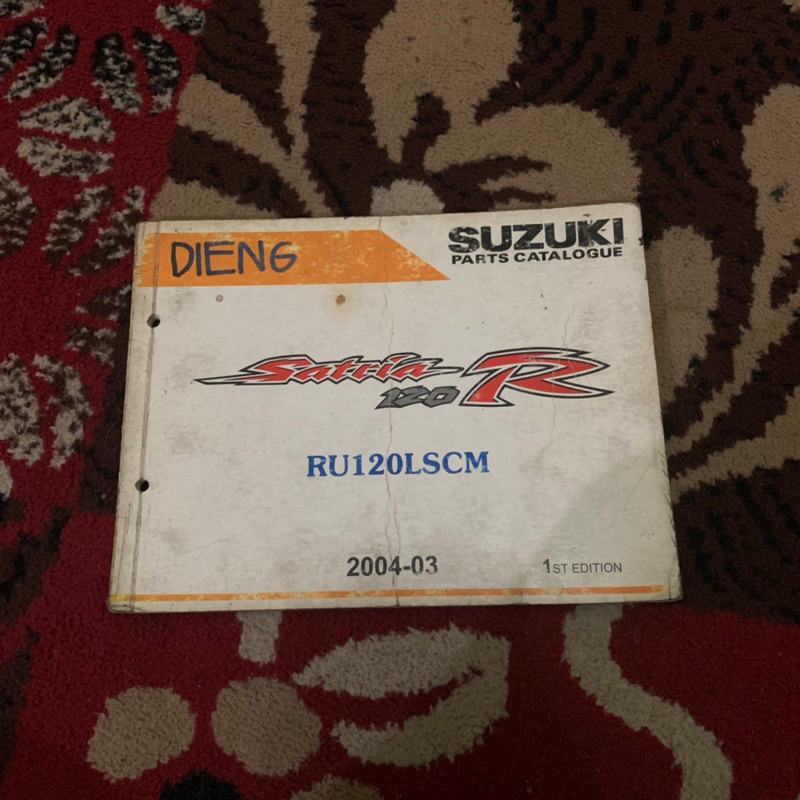 Buku Catalog Part Suzuki Satria Hiu Lscm Malaysia 2004 Original(bukan copy)