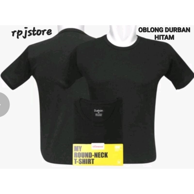KAOS OBLONG DURBAN WARNA HITAM