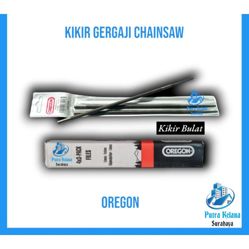 Kikir Bulat Oregon 5,5mm & 4,8mm Lusinan [12pc] / Kikir Chainsaw Oregon 5,5mm dan 4,8mm / Kikir Sens