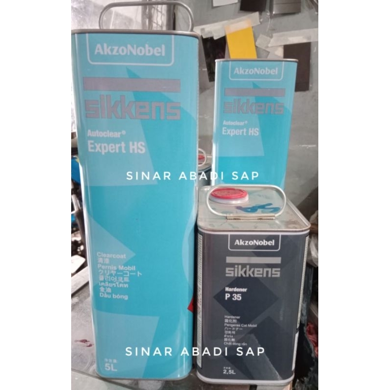 Clear Sikkens HS Expert 5 Liter + Hardener P35 2,5 Liter