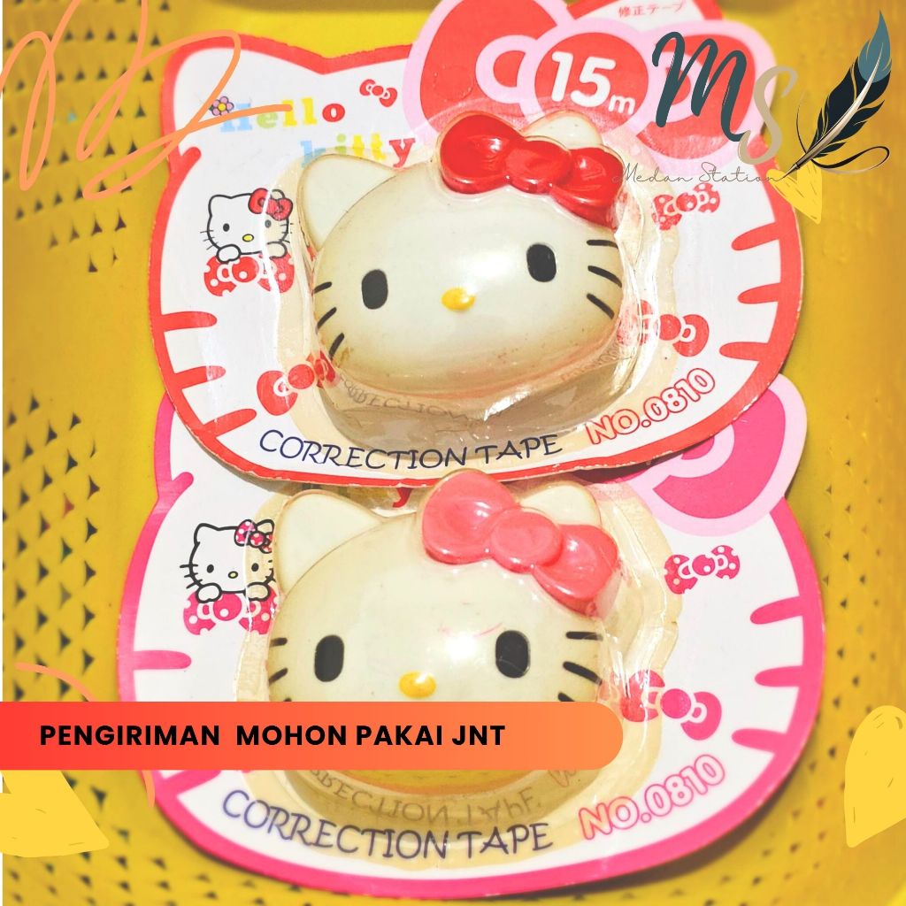 

Medan Station || Tipe X Hello Kitty Import / Correction Tape Hello Kitty Sanrio // Pengoreksi Pulpen Sanrio HK