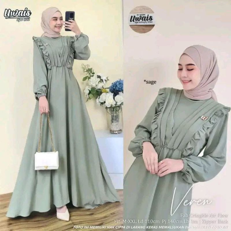 Gamis Kringkel Polos Kekinian Lengan Panjang Baju Gamis Muslim Kringkel Polos Terbaru Viral Busui Su