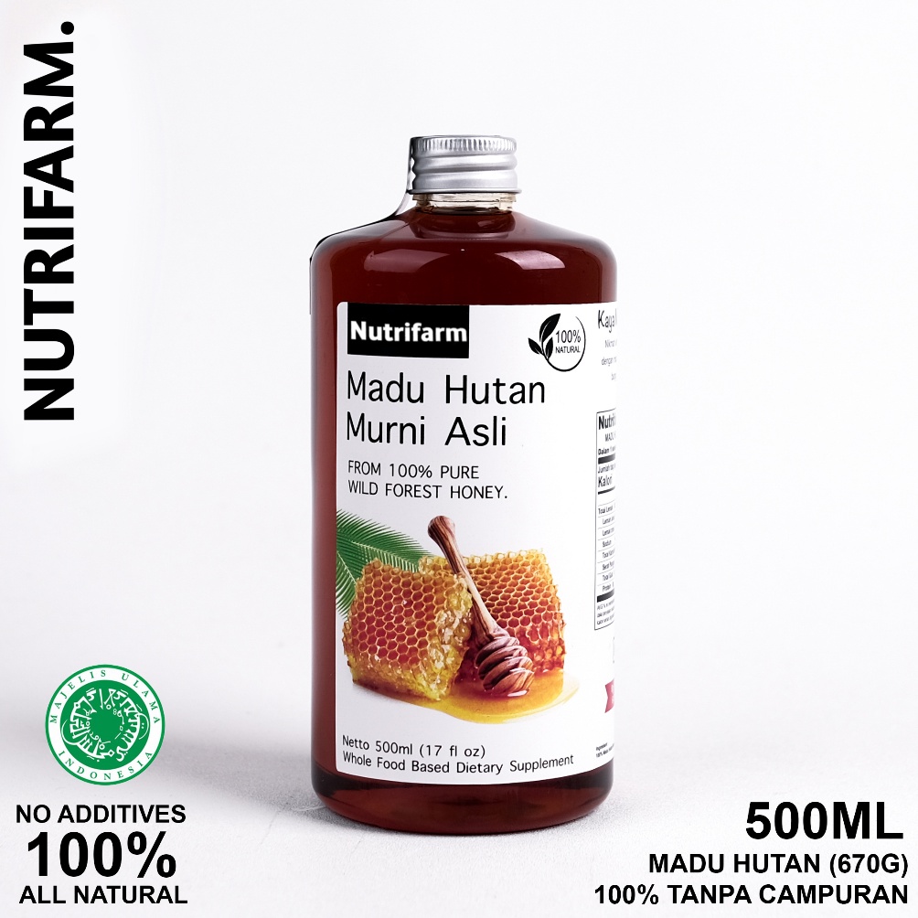 

8.8 Brand MADU HUTAN ASLI 500ML ASLI 100% TANPA CAMPURAN APAPUN LIAR KALIMANTAN ACEH 717 ASLI ACEH SUMBAWA AKASIA IBNU ASYIR / WILD FOREST HONEY