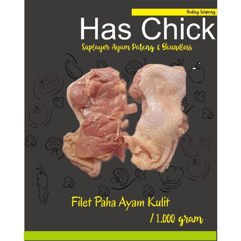 

Daging Filet Paha Ayam dengan Kulit