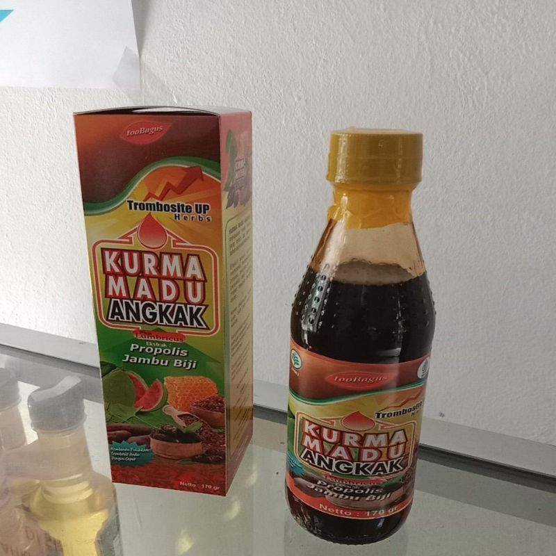 

KURMA MADU ANGKAK (plus lumbricus, ekstrak propolis, jambu biji) 170gr