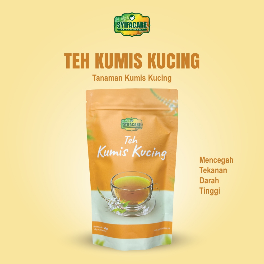 

Teh Kumis Kucing Syifacare - Teh Celup 100% Bahan Alami Herbal Tanaman Kumis Kucing 20 Tea Bag