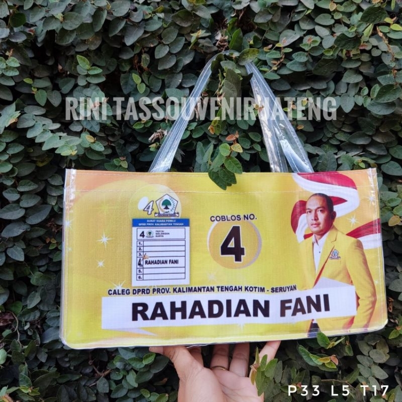 

Tas Partai Promosi Tas Partai Custom Tas Caleg Mika 33*5*17