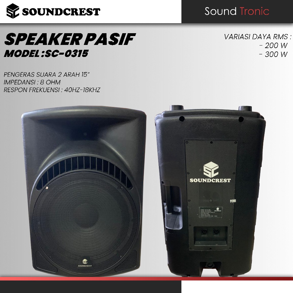 Speaker Pasif 15 inch Soundcrest SC-0315