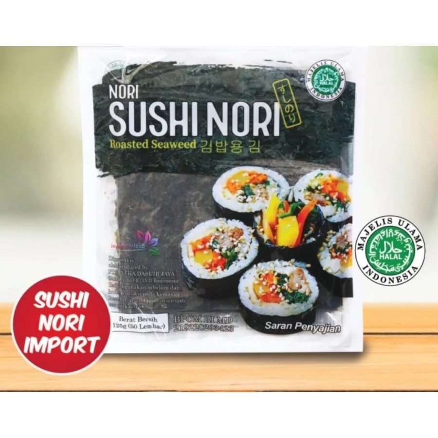 

Sushi Nori Seawed Java - Rumput Laut Panggang 10 Lembar Halal