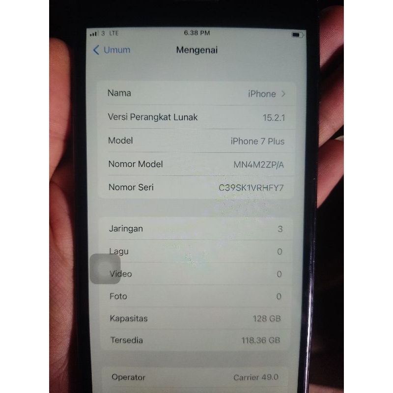 iphone 7 plus 128gb bekas ex ibox