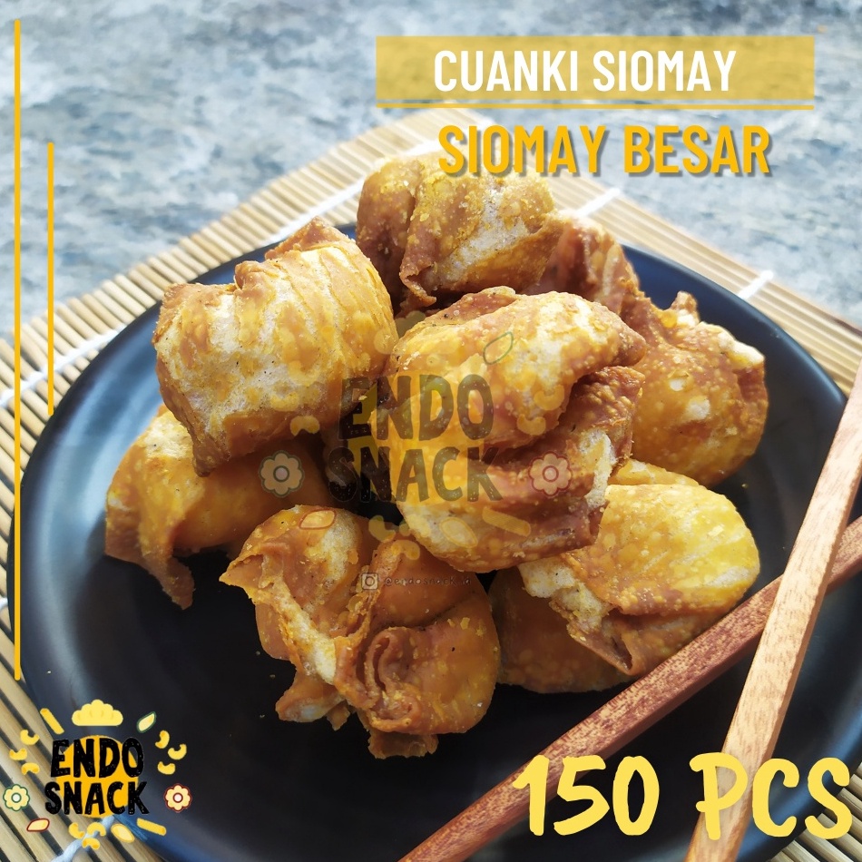 

77 CUANKI SIOMAY 150 pcs Siomay besar Kering Topping Pelengkap Baso Aci, Seblak dan Cuanki ✬Ready Stock