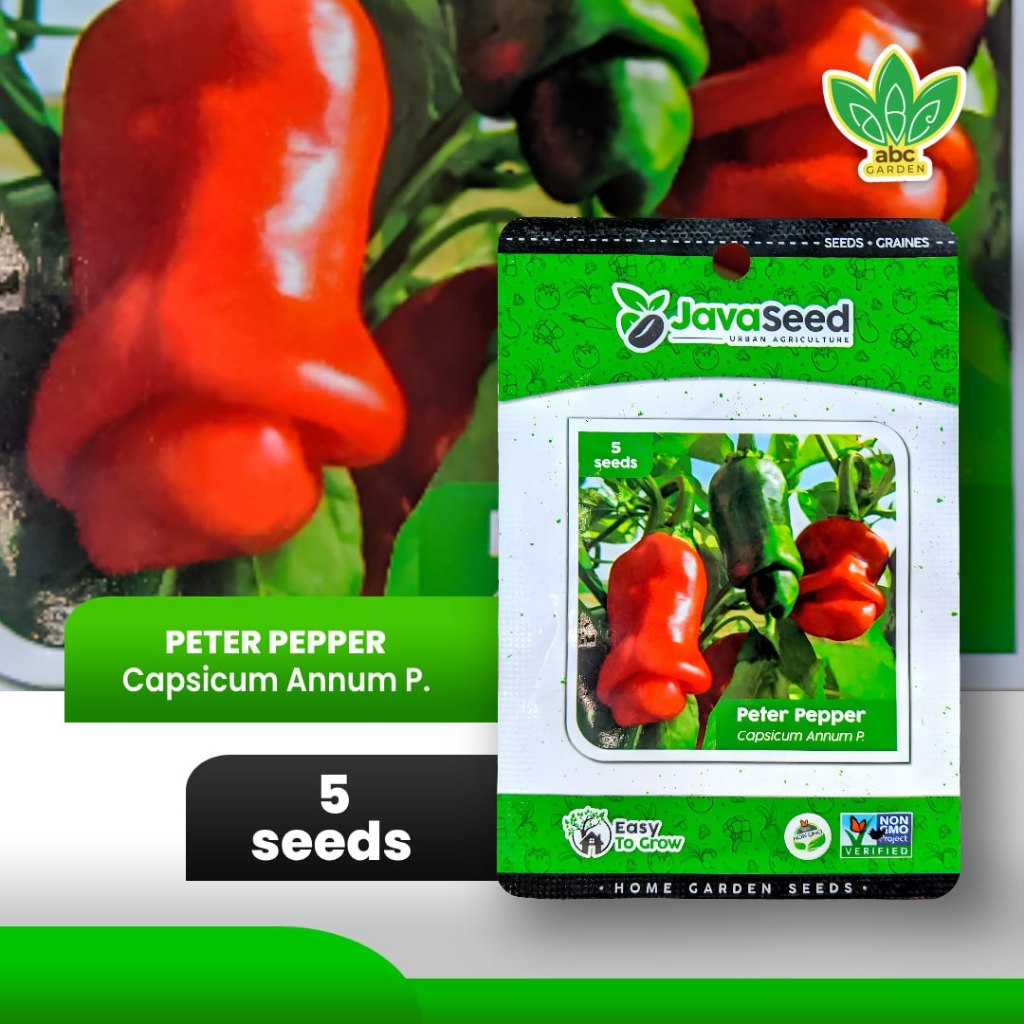 [5 seeds] Benih Cabai Hias Peter Pepper Cabe Hias Peter