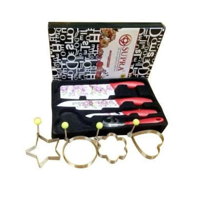 Pisau Set Supra 8 Pcs Free Cetakan Telur - Knife Set