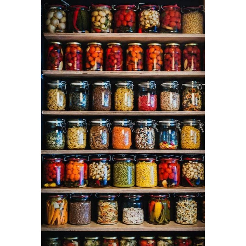 550 ML  Hermetico Jar 500ml | Toples  Kaca Penyimpanan Kedap Udara - 550 ML / BOTOL BUMBU KACA HERME