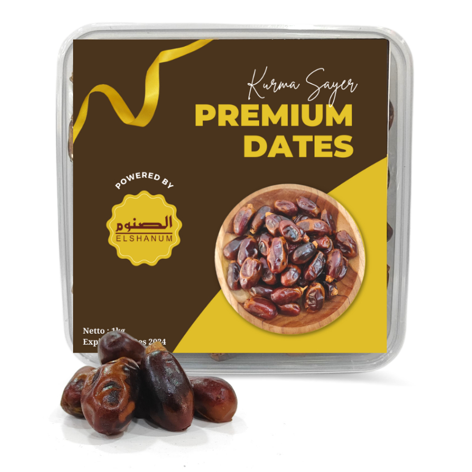 

KURMA SAYER PREMIUM 1KG / EMIRATES GOLD / KURMA SAYER KERING / KURMA MADINAH / SAYER DATES 555 GOLD EMIRATES PREMIUM