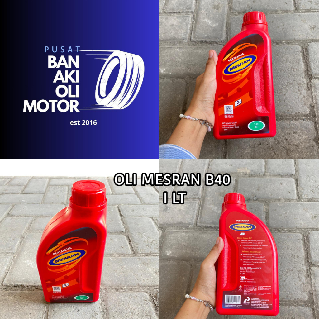 OLI MESRAN B40 1LT//OLI PERTAMINA DIESEL MESRAN B  40 20W-40 UKURAN 1 LITER