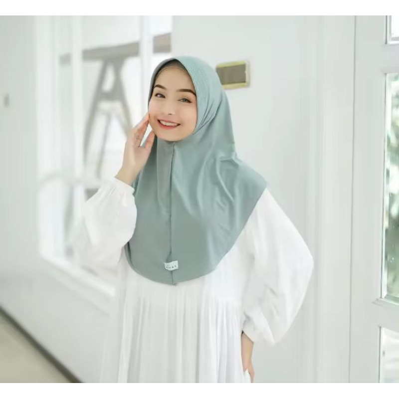 Hijab Instan Jersey Kenan Dzevada Size M Kerudung Jeblus Siap Pakai Jilbab Murah Viral