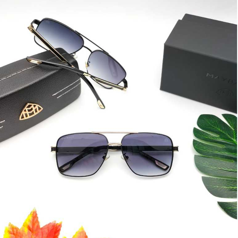 Sunglasses Kacamata Hitam Pria Mercedez Benz Maybach 72293 Square Anti UV Mewah Elegan Fullset