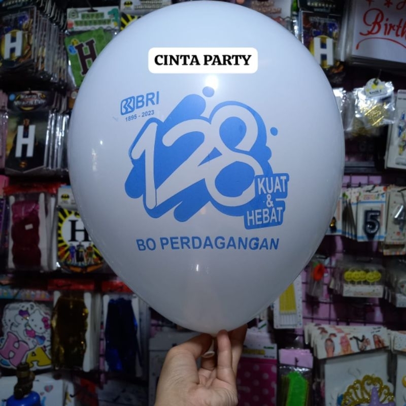 Balon sablon custom logo BRI