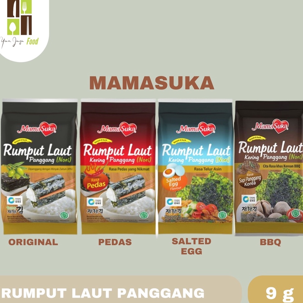 

Big S4le Rumput Laut Panggang Mamasuka Original / Pedas / ed Egg / BBQ [96]