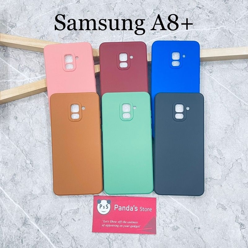 Case Pro Camera Samsung A8 Plus Candy Case Full Color 3D Slikon TPU